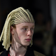 CORNROW CATASTROPHE: A model presents a creation by Comme Des Garçons, during the men’s Fall/Winter 2020/2021 collection fashion show in Paris on Jan. 17, 2020.
